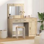 Novaro Öltözködőasztal 2 db Barna 40 x 41 x 75 cm Szerelt Fa