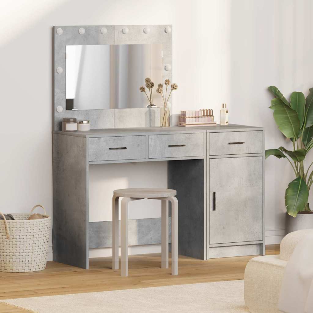 Novaro Öltözködőasztal 2 db Szürke 40 x 41 x 75 cm Szerelt Fa