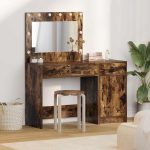 Novaro Öltözködőasztal 2 db Barna 40 x 41 x 75 cm Szerelt Fa