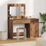 Novaro Öltözködőasztal 2 db Barna 40 x 41 x 75 cm Szerelt Fa