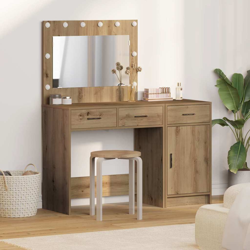 Novaro Öltözködőasztal 2 db Barna 40 x 41 x 75 cm Szerelt Fa