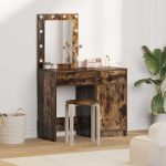 Novaro Öltözködőasztal 2 db Barna 50 x 41 x 135 cm Szerelt Fa