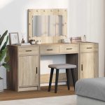 Novaro Öltözködőasztal 3 db Barna 78,5 x 41 x 135 cm Szerelt Fa