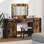 Novaro Öltözködőasztal 3 db Barna 78,5 x 41 x 135 cm Szerelt Fa