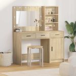 Novaro Öltözködőasztal 2 db Barna 78,5 x 41 x 135 cm Szerelt Fa