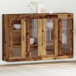 Novaro Fali Szekrények 2 db Öreg fa 69,5 x 34 x 90 cm Szerelt Fa