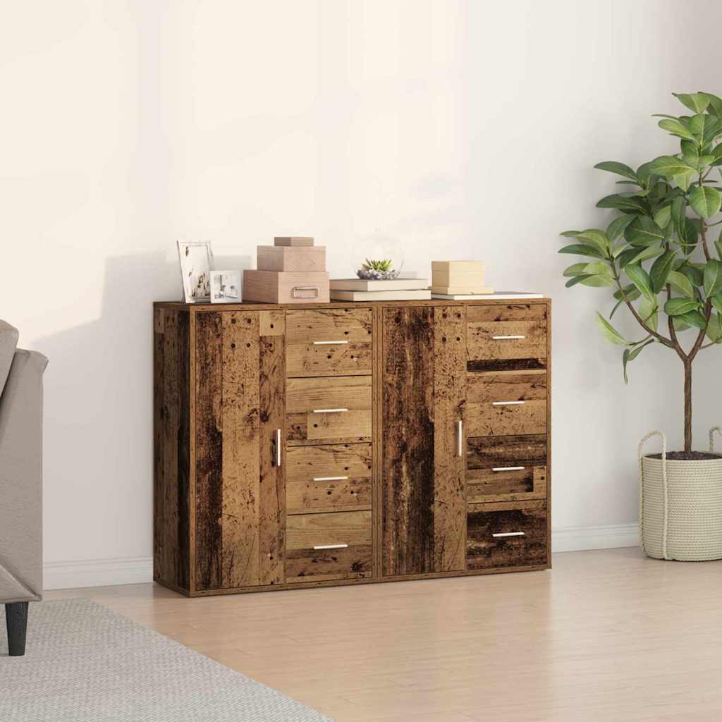 Novaro Széf 2 db Öreg fa 60 x 31 x 84 cm Szerelt Fa
