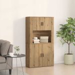 Novaro Magasfiú Artisan tölgy 80 x 33 x 150 cm Szerelt Fa