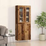 Novaro Magasfiú 2 db Öreg fa 69,5 x 34 x 180 cm Szerelt Fa
