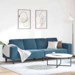 Novaro Nappali Kanapé Kék 250 x 77 x 76 cm
