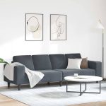 Novaro Nappali Kanapé Sötétszürke 250 x 77 x 76 cm