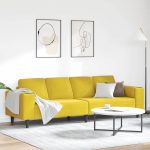 Novaro Nappali Kanapé Sárga 250 x 77 x 76 cm