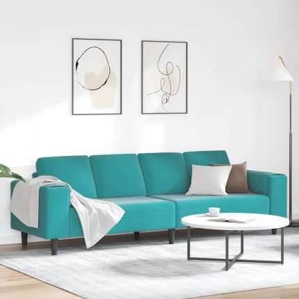 Novaro Nappali Kanapé Türkiz 250 x 188 x 76 cm