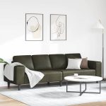 Novaro Nappali Kanapé Katonai zöld 250 x 77 x 76 cm