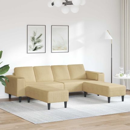 Novaro Kanapé Szürke zöld 250 x 188 x 76 cm Bársonyos szövet