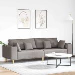 Novaro Kanapé Tópszínű 250 x 77 x 76 cm szövet