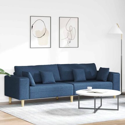 Novaro Kanapé Kék 250 x 77 x 76 cm szövet