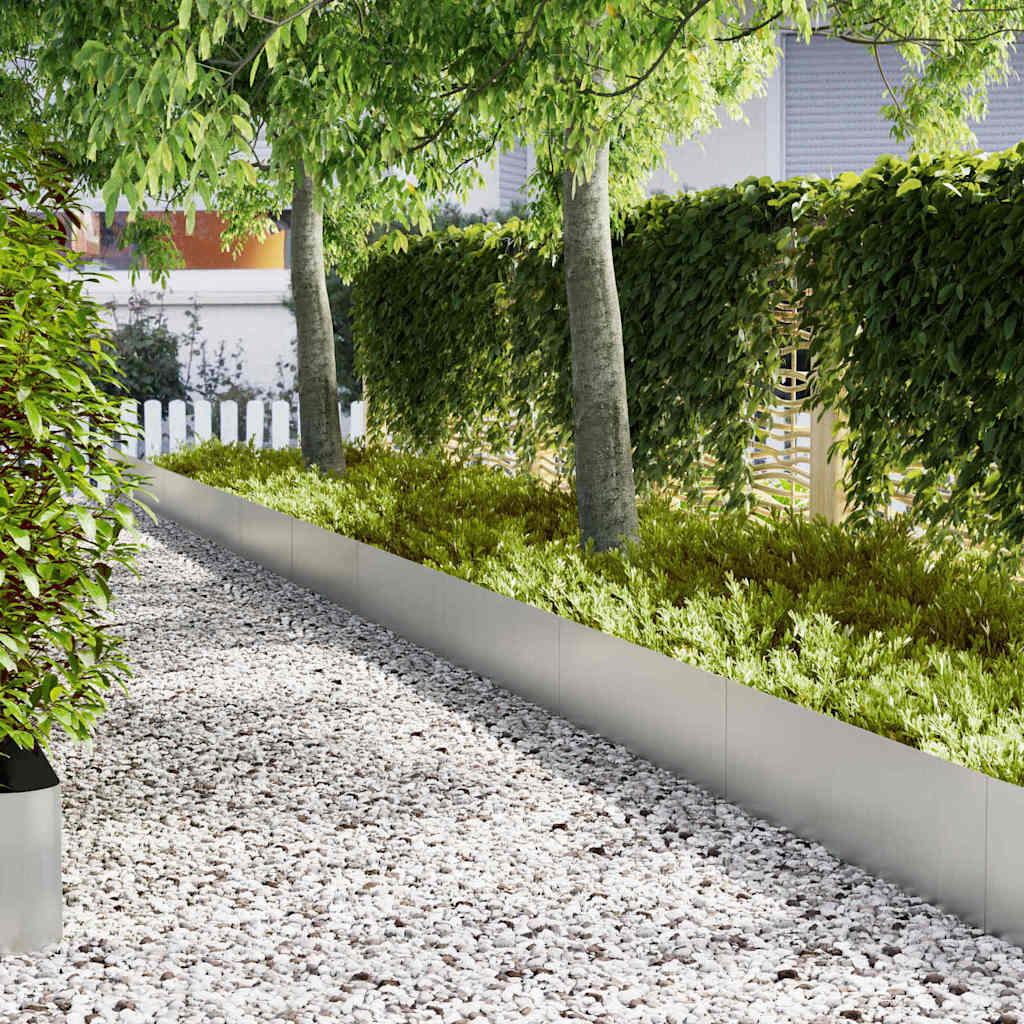 Novaro Fűszegélyezés 50 db 100 x 0,05 x 30 cm Horganyzott acél Ezüst