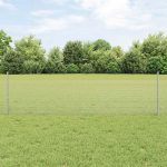 Novaro Hegesztett drótkerítés oszlopokkal 10 x 0,5 m Horganyzott Acél