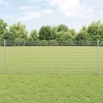 Novaro Hegesztett drótkerítés oszlopokkal 10 x 0,8 m Horganyzott Acél