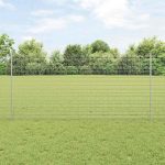 Novaro Hegesztett drótkerítés oszlopokkal 10 x 1,2 m Horganyzott Acél