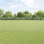 Novaro Hegesztett drótkerítés oszlopokkal 25 x 1 m Horganyzott Acél