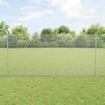 Novaro Hegesztett drótkerítés oszlopokkal 25 x 1,2 m Horganyzott Acél