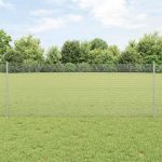 Novaro Hegesztett drótkerítés oszlopokkal 50 x 0,8 m Horganyzott Acél