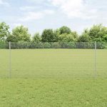 Novaro Hegesztett drótkerítés oszlopokkal 50 x 1 m Horganyzott Acél