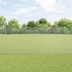Novaro Hegesztett drótkerítés oszlopokkal 50 x 1,4 m Horganyzott Acél