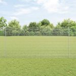 Novaro Hegesztett drótkerítés oszlopokkal 50 x 1,5 m Horganyzott Acél