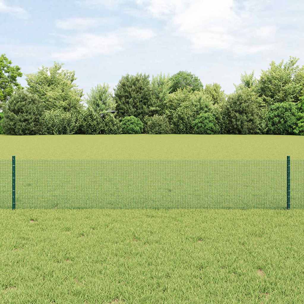 Novaro Hegesztett drótkerítés oszlopokkal 10 x 0,4 m Zöld Háló