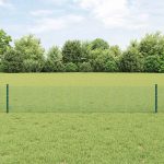 Novaro Hegesztett drótkerítés oszlopokkal 10 x 0,4 m Zöld Háló