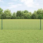 Novaro Hegesztett drótkerítés oszlopokkal 10 x 0,5 m Horganyzott Acél