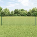Novaro Hegesztett drótkerítés oszlopokkal 10 x 0,5 m Horganyzott Acél
