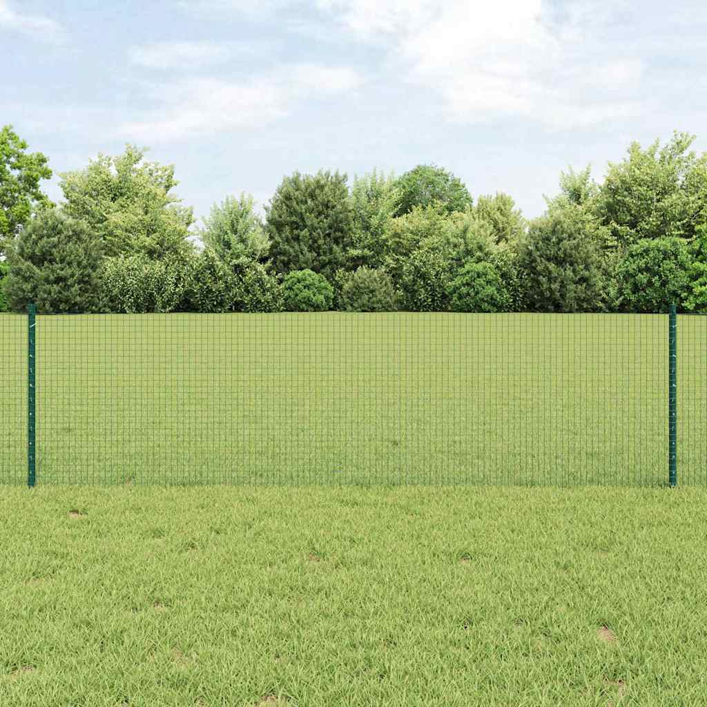 Novaro Hegesztett drótkerítés oszlopokkal 10 x 0,6 m Zöld Háló