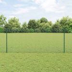 Novaro Hegesztett drótkerítés oszlopokkal 10 x 1 m Horganyzott Acél