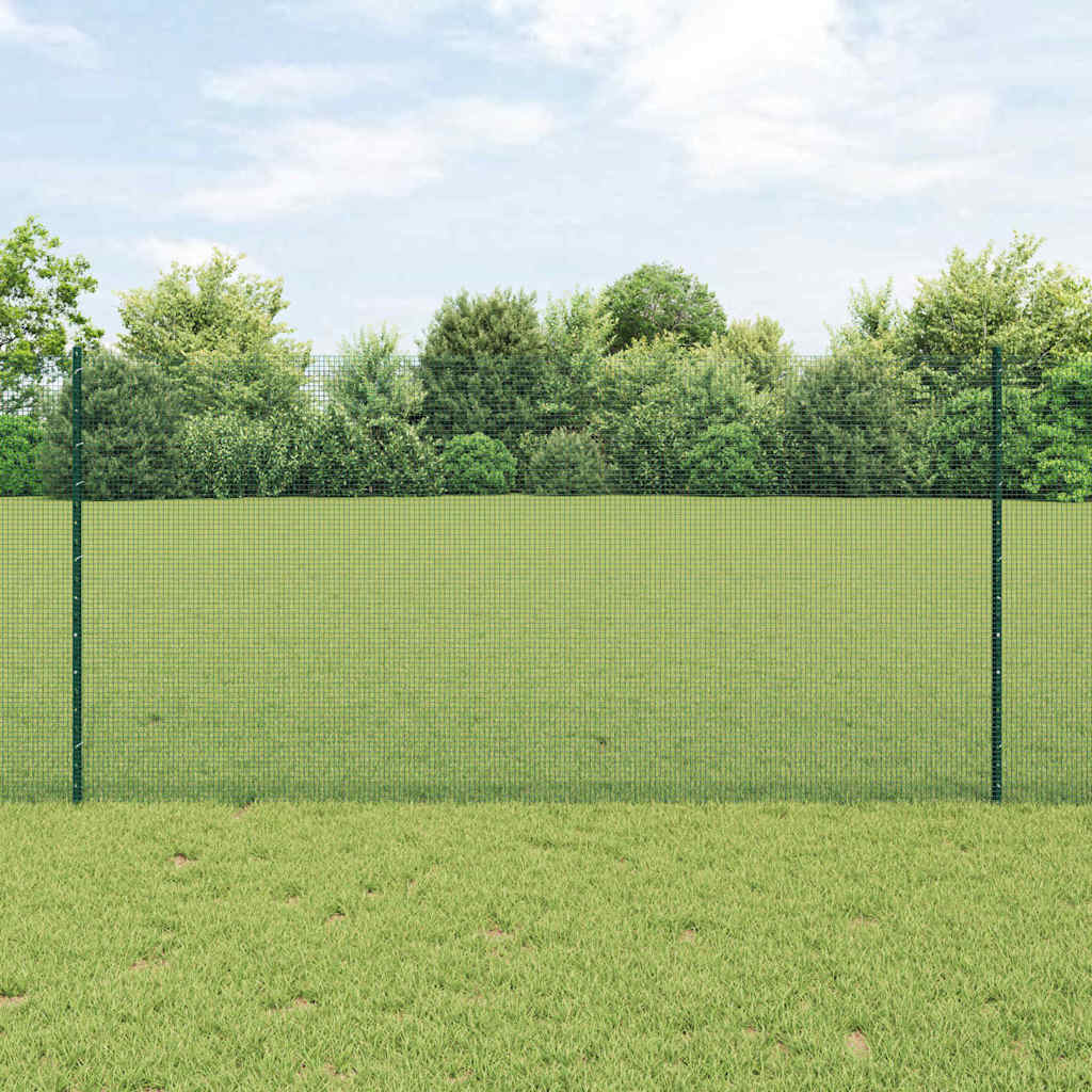 Novaro Hegesztett drótkerítés oszlopokkal 10 x 1,2 m Zöld Háló
