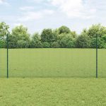Novaro Hegesztett drótkerítés oszlopokkal 25 x 1,2 m Zöld Háló