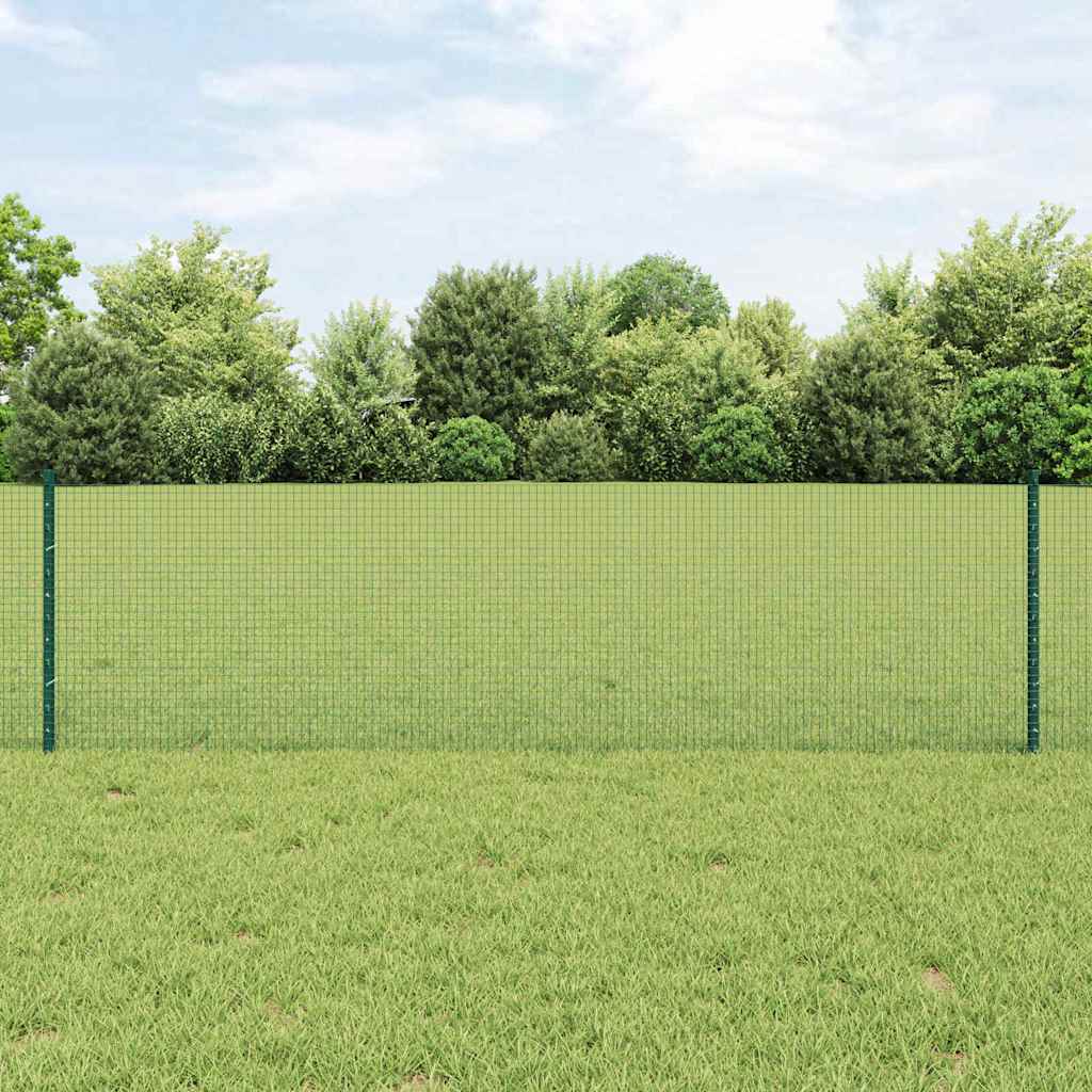 Novaro Hegesztett drótkerítés oszlopokkal 50 x 0,6 m Zöld Háló