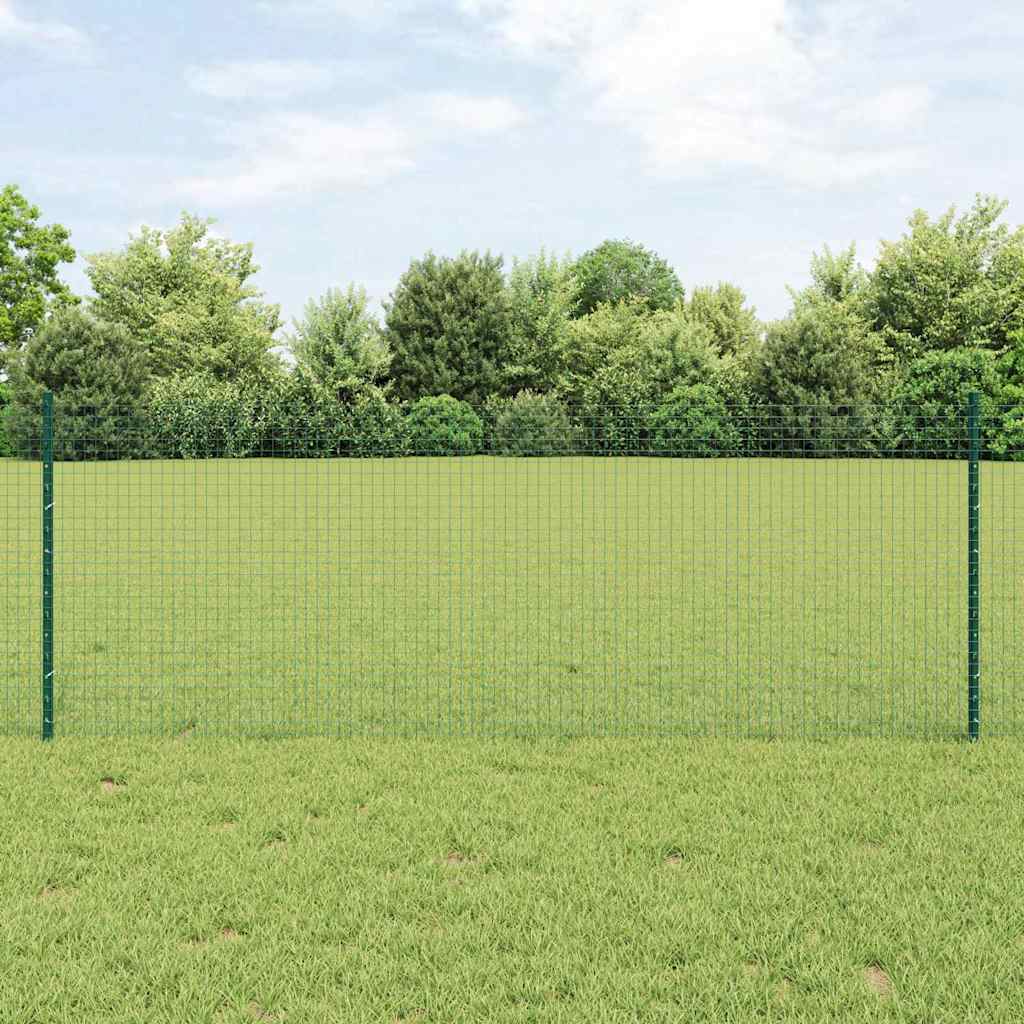 Novaro Hegesztett drótkerítés oszlopokkal 100 x 0,8 m Zöld Háló