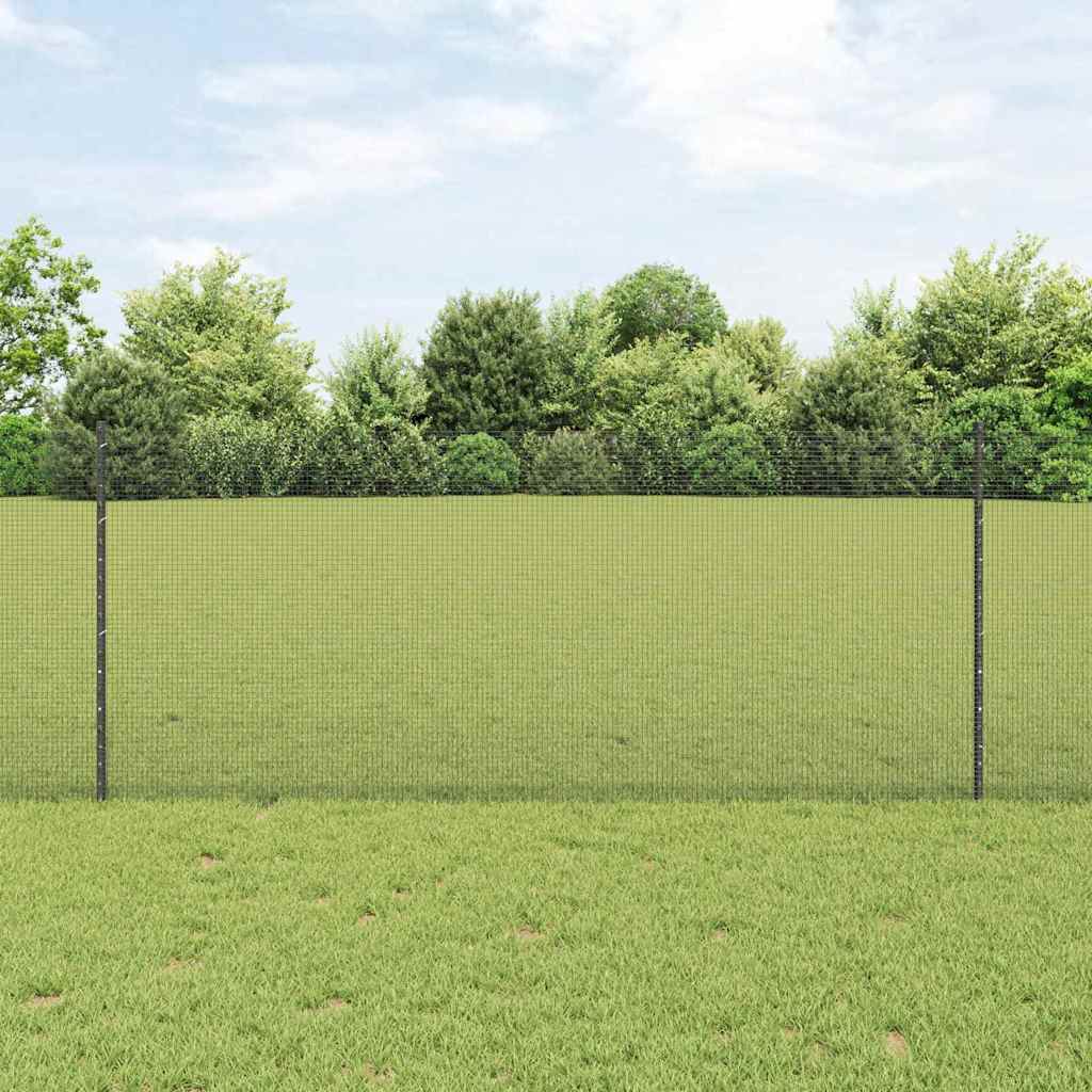 Novaro Hegesztett drótkerítés oszlopokkal 10 x 1 m Horganyzott Acél