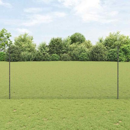 Novaro Hegesztett drótkerítés oszlopokkal 25 x 1,5 m Horganyzott Acél