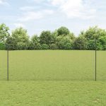 Novaro Hegesztett drótkerítés oszlopokkal 25 x 1,5 m Horganyzott Acél