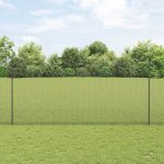 Novaro Hegesztett drótkerítés oszlopokkal 25 x 1,6 m Szürke Háló
