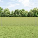 Novaro Hegesztett drótkerítés oszlopokkal 50 x 0,6 m Szürke Háló