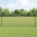 Novaro Hegesztett drótkerítés oszlopokkal 50 x 0,8 m Szürke Háló