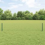 Novaro Hatszögletű kerítés oszlopokkal 10 x 0,4 m PVC-bevonatos acél