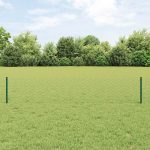 Novaro Hatszögletű kerítés oszlopokkal 10 x 0,4 m PVC-bevonatos acél