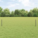 Novaro Hatszögletű kerítés oszlopokkal 10 x 0,4 m PVC-bevonatos acél